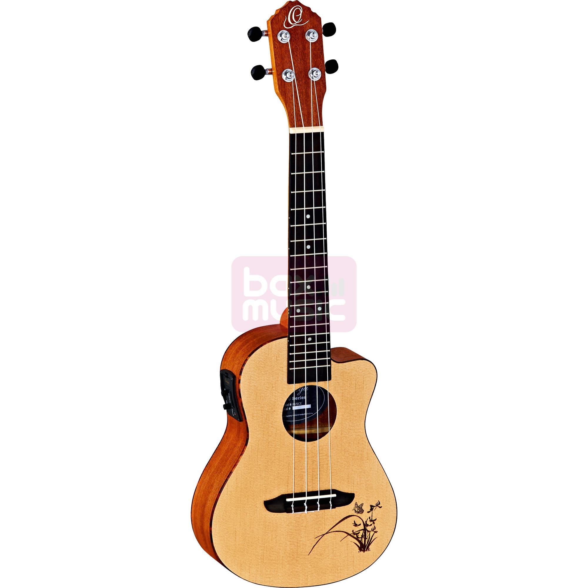 Ortega Bonfire Series RU 5 CE concert ukelele naturel