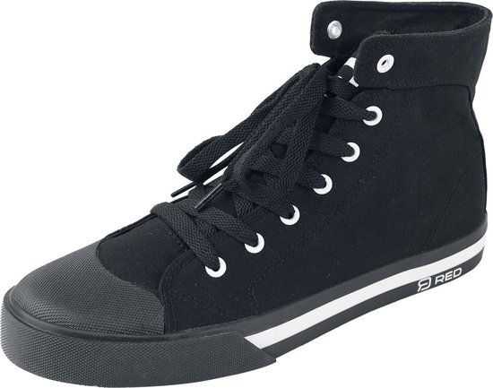 R.E.D. Rock-Engineered Design Zwarte hoge sneakers met veters - Unisex - EU37