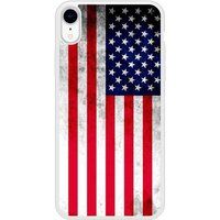 Apple iPhone XR Drapeau usa Verstevigd hoesje met sublimatie bedrukking