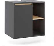 Vicco Viola Wastafelonderbouw – 60 x 60 cm met open planken Grijs/Kunstnijverheid