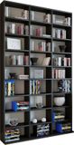 VCM Étagère CD DVD en bois Bibliothèque Étagère multimédia Paravent Étagère décorative Megosa L