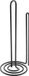 Metaltex MyRoll Keukenrolhouder Mat Zwart Metaal 15x32cm