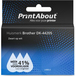 PrintAbout DK-44205 Label - Black on White (62 mm) - Compatible with Brother Printers