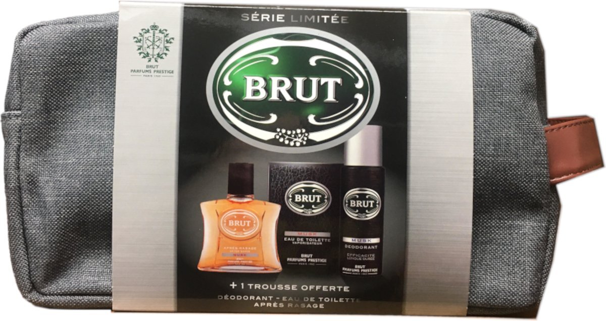 Brut Musk Luxe Geschenkset in Toilettas