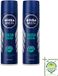 Nivea Men Fresh Ocean Déodorant Spray - 150 ml - 2 pièces