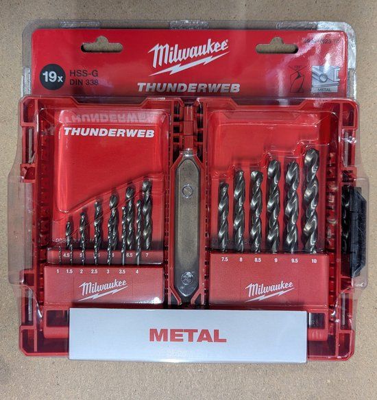 Milwaukee 4932352374 19-delige Metaalboren Set in Cassette