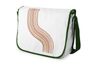Bonamaison Digitaal bedrukte Messenger schooltas met kaki riem voor meisjes en jongens, boodschappentassen voor scholieren, schoudertassen, grootte: 29x36 cm
