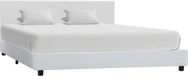 vidaXL Bedframe Kunstleer Wit 160x200 cm