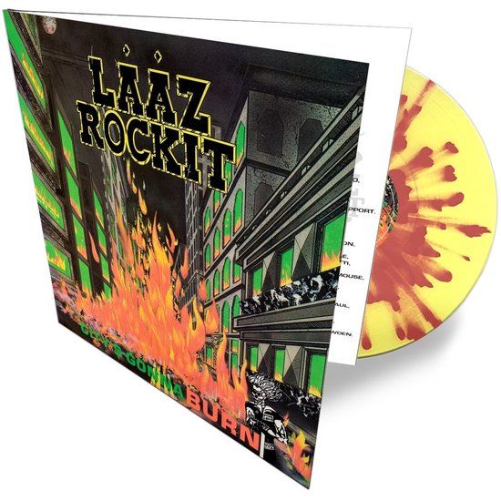 City'S Laaz Rockit City's Gonna Burn LP Coloured Vinyl Yellow/Red Splash