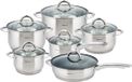 Kinghoff 4450 set de cuisine - 12 pièces - Inox - Toutes sources de chaleur