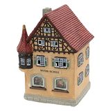 Dekohelden24 Lichthuis Muziekschool in Bergisch Gladbach, lantaarn van porselein, L/B/H ca. 13 x 12 x 17 cm