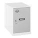Simon Rack Simonlocker commode, klein, 475 x 400 x 500 mm | Inclusief 2 sleutels, corrosiebescherming, ventilatiesleuf en etiketteerapparaat, wit/grijs