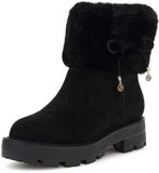 GUESS Yaneli Dames Enkellaarzen Zwart