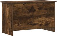 vidaXL Opbergkist Gerookt eiken 80 x 40 x 50 cm