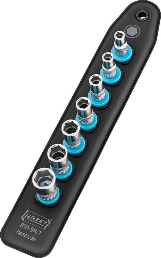 HAZET 850-SR/7 SmartRail 1/4" Doppenset 6-kant - 7 delig