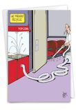 6201Z NobleWorks 6201Z 'Popcorn Recycle' - Grappige Verjaardag Wenskaart met 5" x 7" Envelop