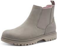 Tamaris - Dames - Chelsea boots - Leer - Grijs - Maat 41