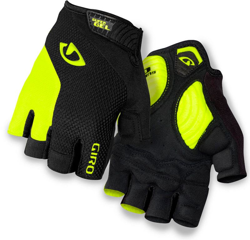 Giro Strade Dure Supergel Heren Fietshandschoenen Geel/Zwart