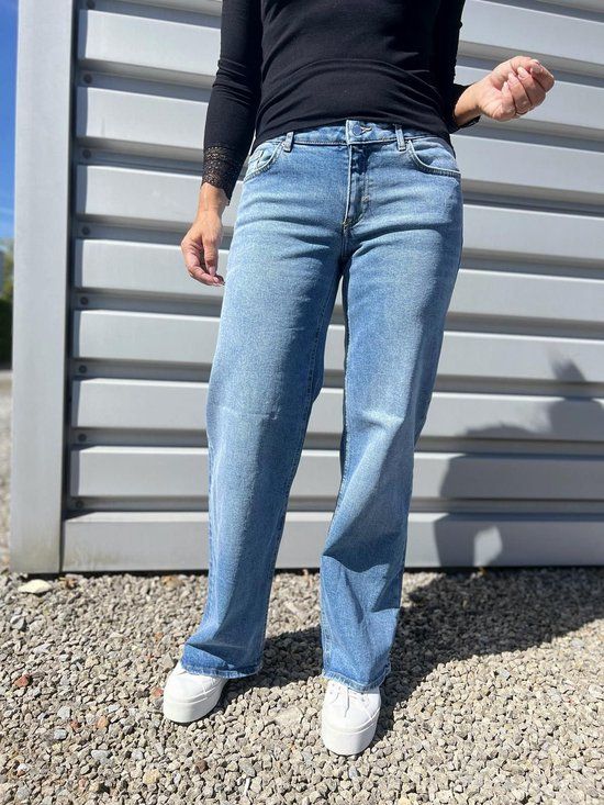 ONLY ONLJUICY LW WIDE LEG DNM - Light Blue - W27 X L30