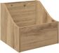 vidaXL - LP - Boîte à disques - Artisanal - chêne - 37 x 33 x 32 cm - Bois travaillé