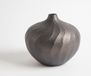 DELIFE Torvia Vase B25 x T25 x H23 cm Aluminium Hämatit Handgemacht