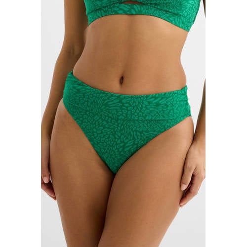 BEACHWAVE omslag bikinibroekje met textuur groen