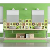 Azulejos Tegelstickers, zelfklevend, cementtegels, voor badkamer en keuken, 10 x 10 cm