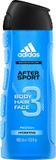 Adidas After Sport 3-in-1 Douchegel voor Mannen - Hydraterend, Verfrissend, Verzorgend - 400ml