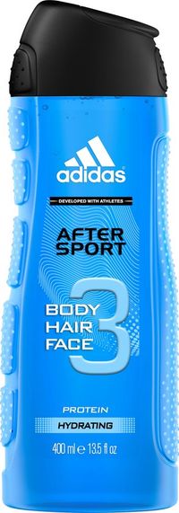 Adidas After Sport 3-in-1 Douchegel voor Mannen - Hydraterend, Verfrissend, Verzorgend - 400ml