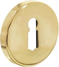 Intersteel Rozet sleutelgat rond verdekt messing gelakt