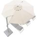 Parasol de jardin toile parasol 8 baleines déporté auvent de remplacement parapluie auvent de terrasse, protection UV housse de rechange (beige, 3m)