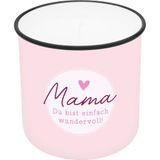 Lieblingskerze Sheepworld Lieblingskerze in Emailleoptik Motiv "Mama