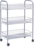Zeller Trolley met 3 gaasmanden grijs