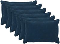 vidaXL - Kussensloop - 6 stuks - HOUTEN - Blauw - 50 x 80 cm - Katoensatijn