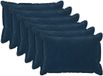 vidaXL - Kussensloop - 6 stuks - HOUTEN - Blauw - 50 x 80 cm - Katoensatijn