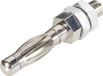 Schnepp EBFKST Lamellenstekker Stekker, inbouw verticaal Stift-Ø: 4 mm Zilver 1 stuk(s)