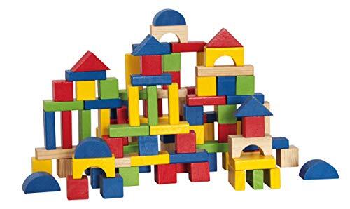 Hape International Woodyland Toddler Blocks in een Bucket with a Shape Sing Deksel (100 stuks)