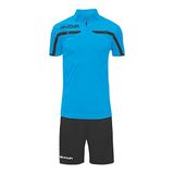 Givova, kit director (scheidsrechter), turquoise/donkergrijs, XL