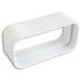 Ventilatie CG157B ABS-koppeling voor rechthoekige ventilatiebuizen, 150 x 70 mm.