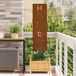 vidaXL Privacy Screen Fretwork Rusty 32 x 140 cm Weather-Resistant Steel