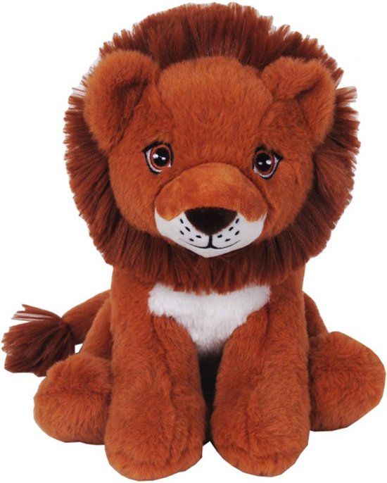Knuffeldier Leeuw Ziggy - 23 cm - Roodbruin
