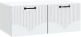 vidaXL Meuble TV mural Blanc 78,5 x 41 x 30 cm Bois d'ingénierie