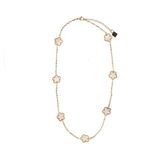 Manfield - Dames - Goudkleurige bloemetjes ketting
