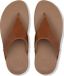 FitFlop Lulu Leather Toepost Dames Slippers - Light Tan