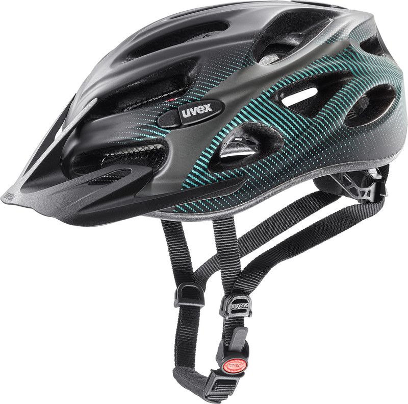 UVEX Onyx CC Helm - black teal mat - 2020 model