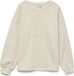 Vero Moda VMFATILDA Sweatshirt Dames M Biologisch Katoen/Gerecycled Polyester Effen Pailletten Ronde Hals Halve Mouw Casual Herfst/Winter Birch