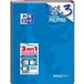 Oxford Set van 3 geniete notitieboekjes 96 pagina's seyes 24 x 32 cm Easybook - 90g - Diverse kleuren