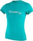 O'Neill UV-shirt voor dames met korte mouwen Basic Sun Aqua XXL