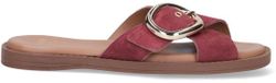 Manfield - Dames - Rode suède slippers - Maat 36