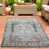 Tapis Oriental Design Extérieur 120x170cm Gris